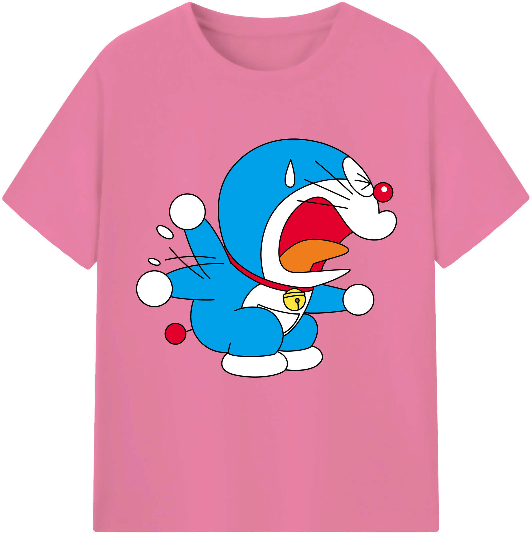 （画像用） ドラえもん Doraemon 綿100％半袖Tシャツ（フロントプリント）